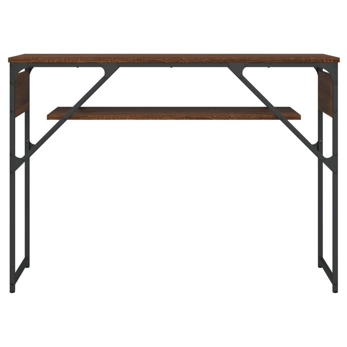 Măsuță consolă cu raft stejar maro 105x30x75 cm lemn prelucrat - WALTI WALTI