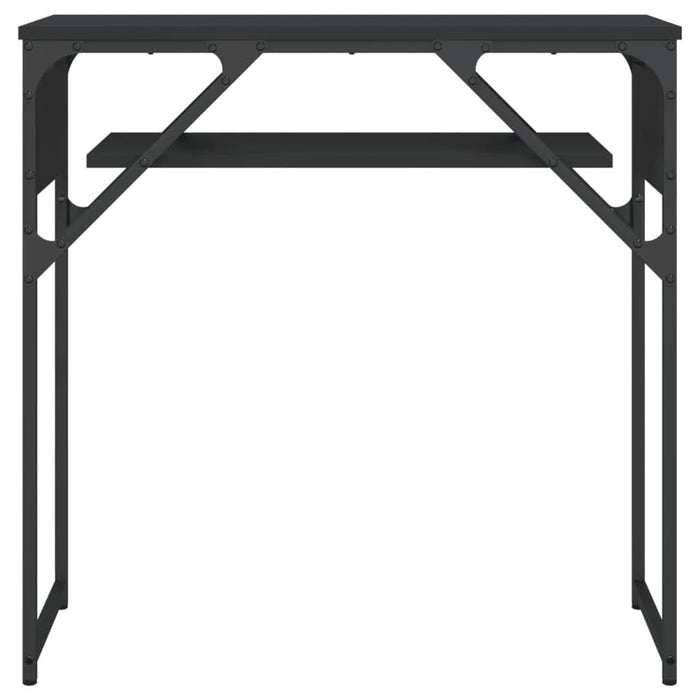 Măsuță consolă cu raft negru 75x30x75 cm lemn prelucrat - WALTI WALTI