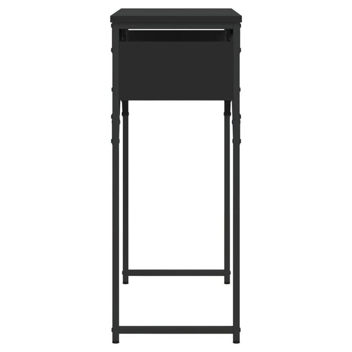 Măsuță consolă cu raft negru 75x30x75 cm lemn prelucrat - WALTI WALTI
