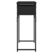 Măsuță consolă cu raft negru 75x30x75 cm lemn prelucrat - WALTI WALTI