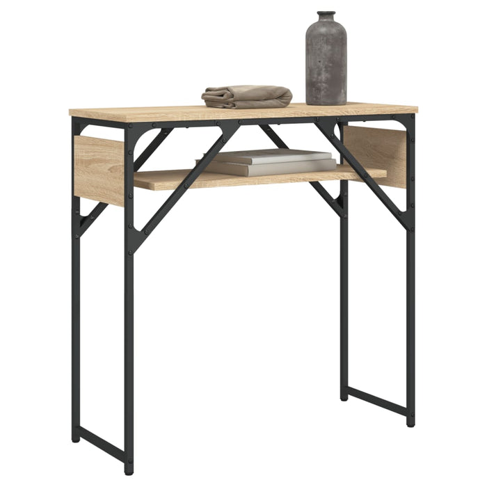 Măsuță consolă cu raft stejar sonoma 75x30x75 cm lemn prelucrat - WALTI WALTI