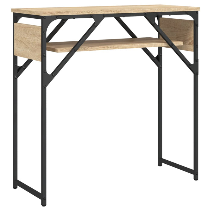 Măsuță consolă cu raft stejar sonoma 75x30x75 cm lemn prelucrat - WALTI WALTI