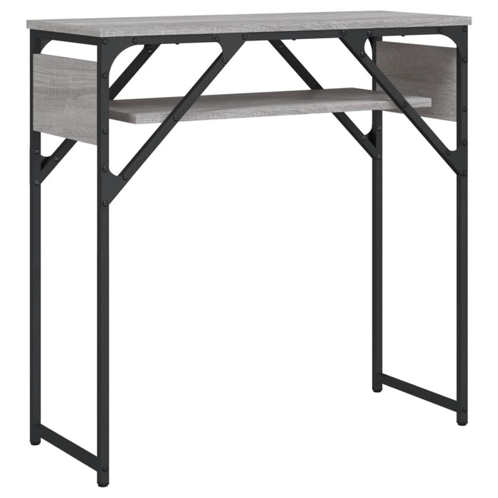 Măsuță consolă cu raft gri sonoma 75x30x75 cm lemn prelucrat - WALTI WALTI