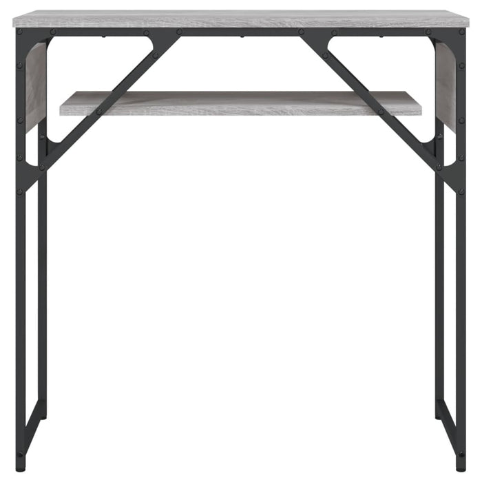 Măsuță consolă cu raft gri sonoma 75x30x75 cm lemn prelucrat - WALTI WALTI