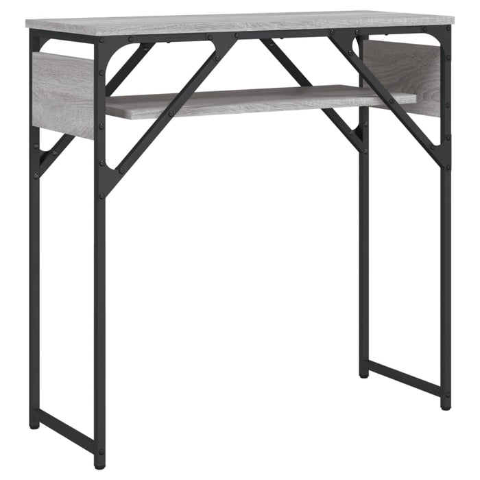 Măsuță consolă cu raft gri sonoma 75x30x75 cm lemn prelucrat - WALTI WALTI