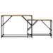Mese console suprapuse, 2 buc, stejar sonoma, lemn prelucrat - WALTI WALTI