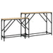 Mese console suprapuse, 2 buc, stejar sonoma, lemn prelucrat - WALTI WALTI