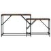 Mese console suprapuse, 2 buc, stejar fumuriu, lemn prelucrat - WALTI WALTI