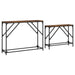 Mese console suprapuse, 2 buc, stejar fumuriu, lemn prelucrat - WALTI WALTI