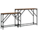Mese console suprapuse, 2 buc, stejar fumuriu, lemn prelucrat - WALTI WALTI
