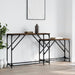Mese console suprapuse, 2 buc, stejar fumuriu, lemn prelucrat - WALTI WALTI