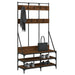 Suport de haine cu raft pantofi, stejar maro, 100x40x184 cm - WALTI WALTI