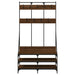 Suport de haine cu raft pantofi, stejar maro, 100x40x184 cm - WALTI WALTI