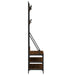 Suport de haine cu raft pantofi, stejar maro, 100x40x184 cm - WALTI WALTI