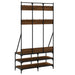 Suport de haine cu raft pantofi, stejar maro, 100x40x184 cm - WALTI WALTI