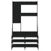Suport de haine cu raft de pantofi, negru, 100x40x184 cm - WALTI WALTI