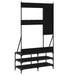 Suport de haine cu raft de pantofi, negru, 100x40x184 cm - WALTI WALTI