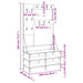 Suport de haine cu raft de pantofi, negru, 100x40x184 cm - WALTI WALTI