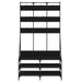 Suport de haine cu raft de pantofi, negru, 100x40x184 cm - WALTI WALTI