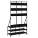 Suport de haine cu raft de pantofi, negru, 100x40x184 cm - WALTI WALTI
