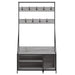 Suport de haine cu raft pantofi, sonoma gri, 100x41x184 cm - WALTI WALTI