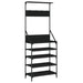 Suport de haine cu raft de pantofi, negru, 70x34x184 cm - WALTI WALTI