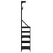 Suport de haine cu raft de pantofi, negru, 70x34x184 cm - WALTI WALTI