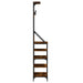 Suport de haine cu raft de pantofi stejar fumuriu, 70x34x184 cm - WALTI WALTI