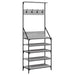Suport de haine cu raft pantofi, sonoma gri, 70x34x184 cm - WALTI WALTI