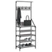Suport de haine cu raft pantofi, sonoma gri, 70x34x184 cm - WALTI WALTI