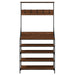 Suport de haine cu raft pantofi, stejar maro, 90x34x184 cm - WALTI WALTI