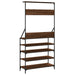 Suport de haine cu raft pantofi, stejar maro, 90x34x184 cm - WALTI WALTI