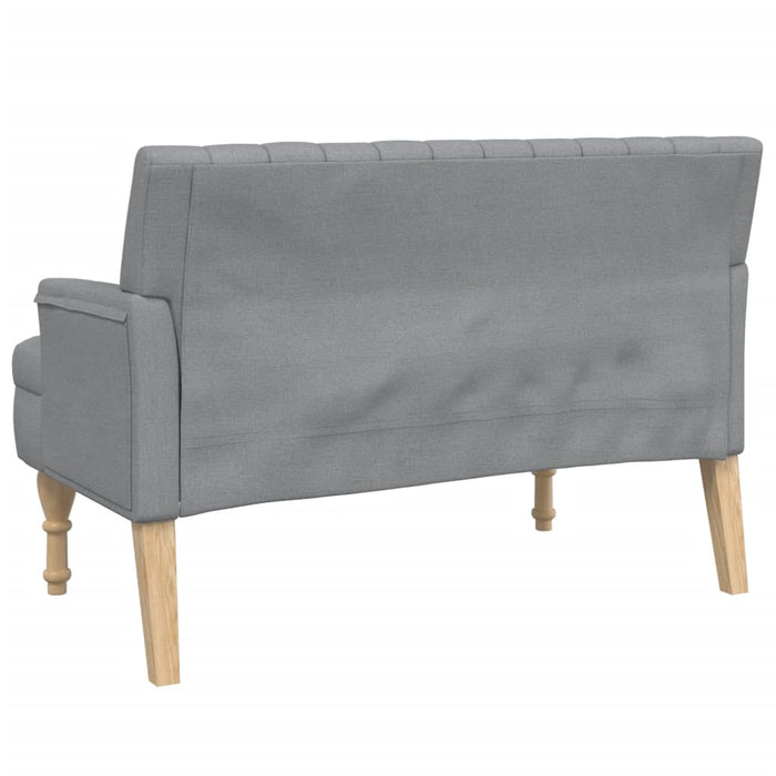 Banchetă cu perne, gri deschis, 113x64,5x75,5 cm, textil - WALTI WALTI