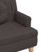 Banchetă cu perne, maro închis, 113x64,5x75,5 cm, textil - WALTI WALTI