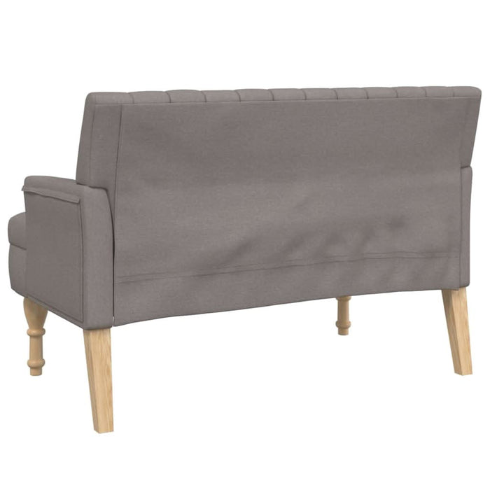 Banchetă cu perne, gri taupe, 113x64,5x75,5 cm, textil - WALTI WALTI