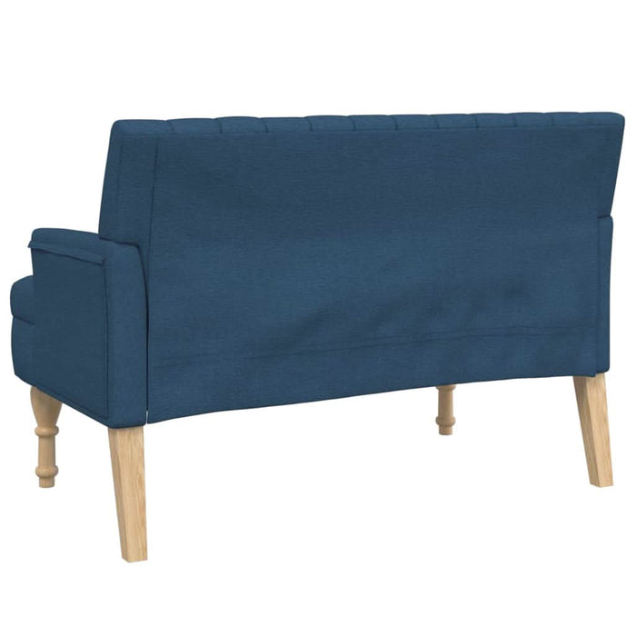 Banchetă cu perne, albastru, 113x64,5x75,5 cm, textil - WALTI WALTI