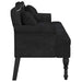 Banchetă cu perne, negru, 120,5x65x75 cm, catifea - WALTI WALTI