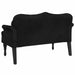 Banchetă cu perne, negru, 120,5x65x75 cm, catifea - WALTI WALTI
