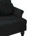 Banchetă cu perne, negru, 120,5x65x75 cm, catifea - WALTI WALTI