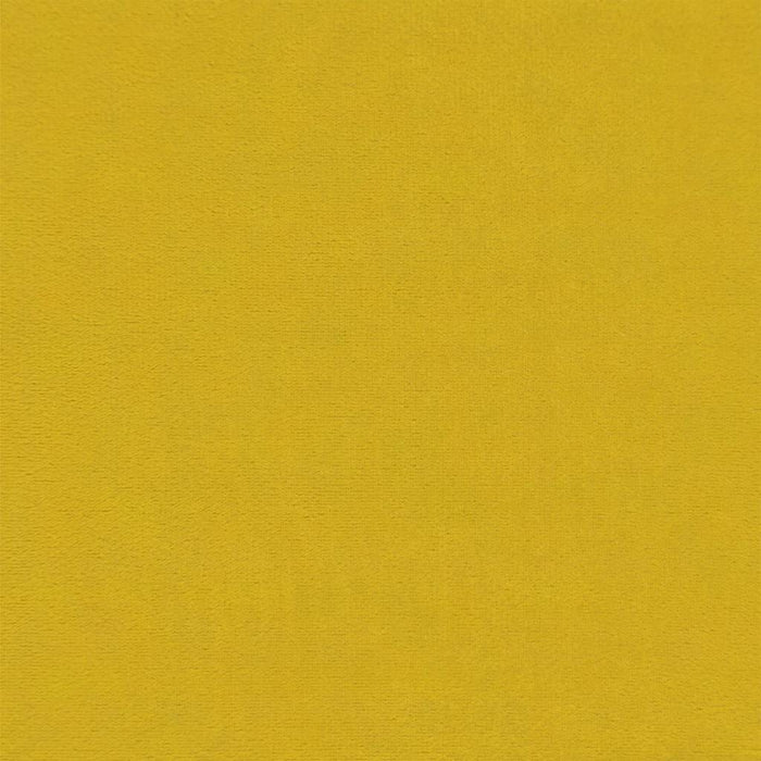 Banchetă cu perne, galben, 120,5x65x75 cm, catifea WALTI