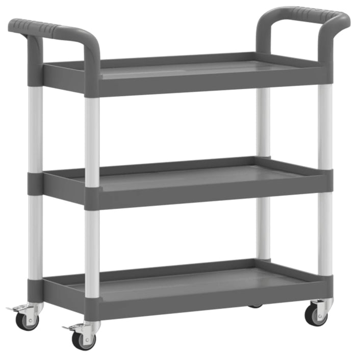 Cărucior cu 3 niveluri, gri, 77x34x72 cm, aluminiu - WALTI WALTI