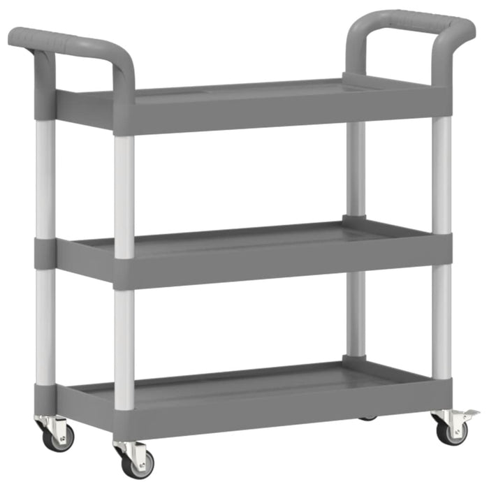 Cărucior cu 3 niveluri, gri, 77x34x72 cm, aluminiu - WALTI WALTI