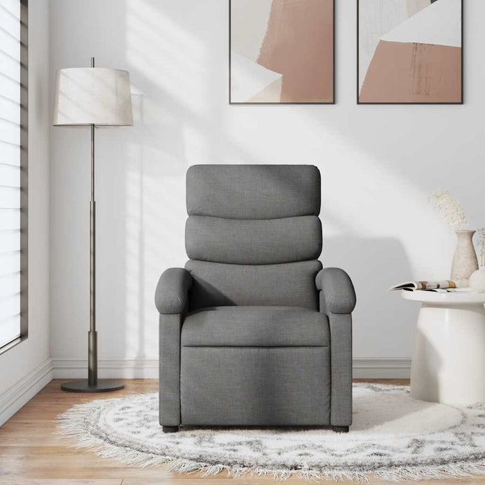 Fotoliu rabatabil, gri închis, material textil - WALTI WALTI