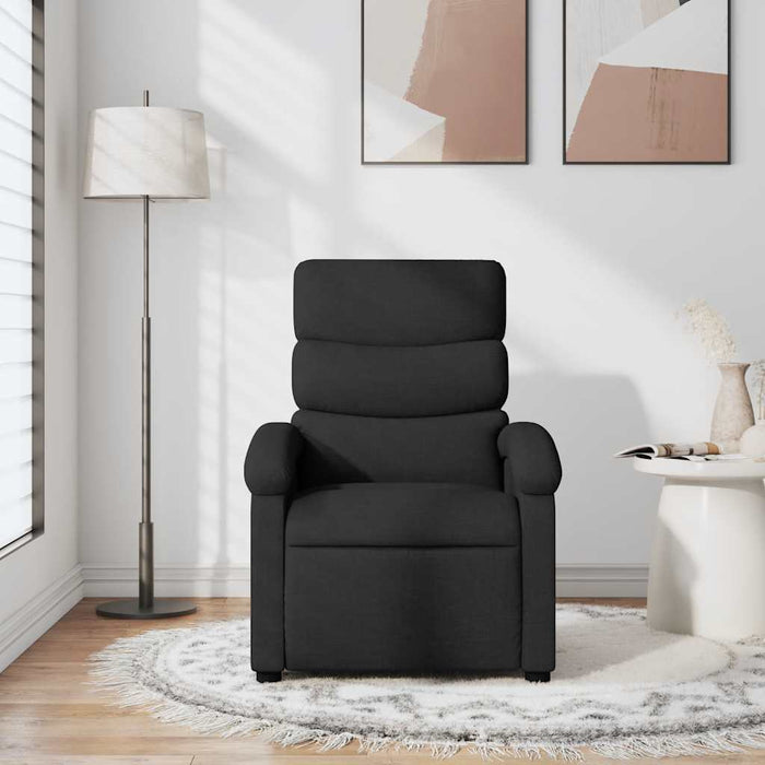 Fotoliu rabatabil, negru, material textil - WALTI WALTI
