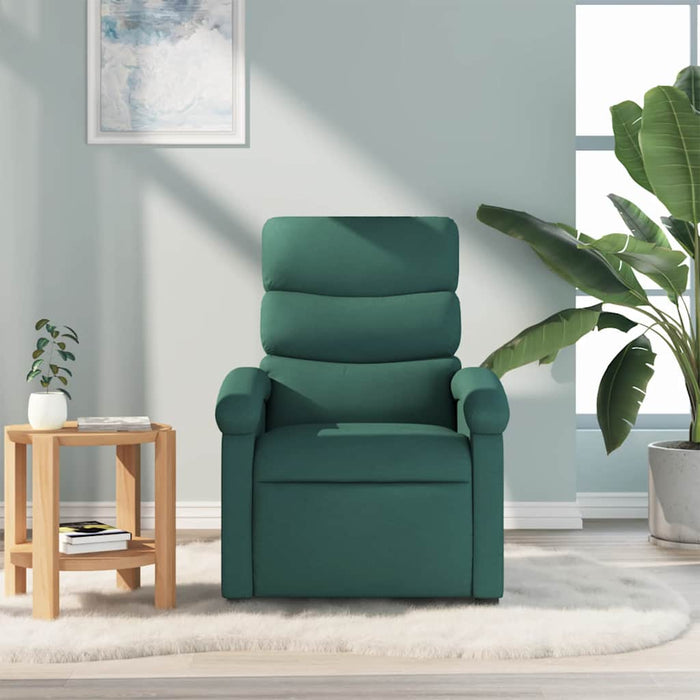 Fotoliu rabatabil, verde închis, material textil - WALTI WALTI
