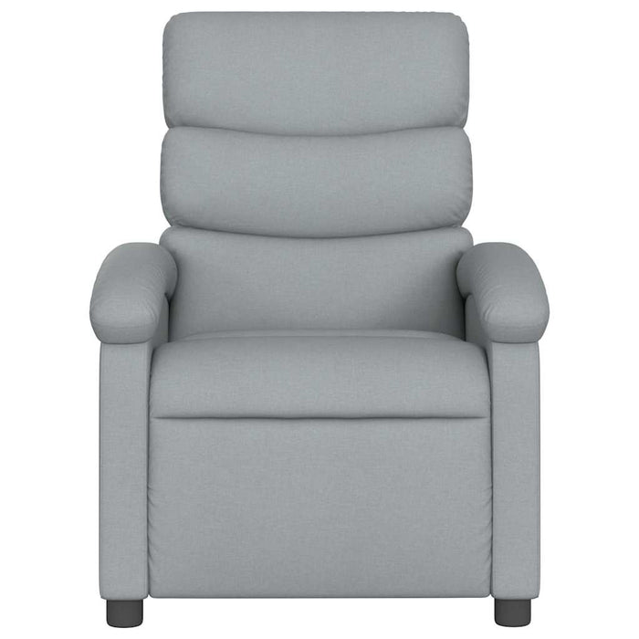 Fotoliu de masaj rabatabil, gri deschis, textil - WALTI WALTI
