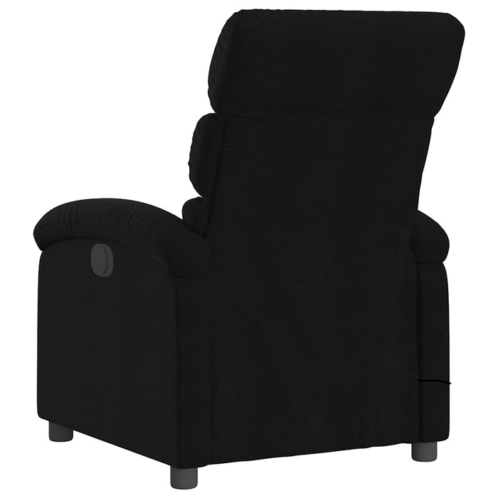 Fotoliu de masaj rabatabil, negru, material textil WALTI