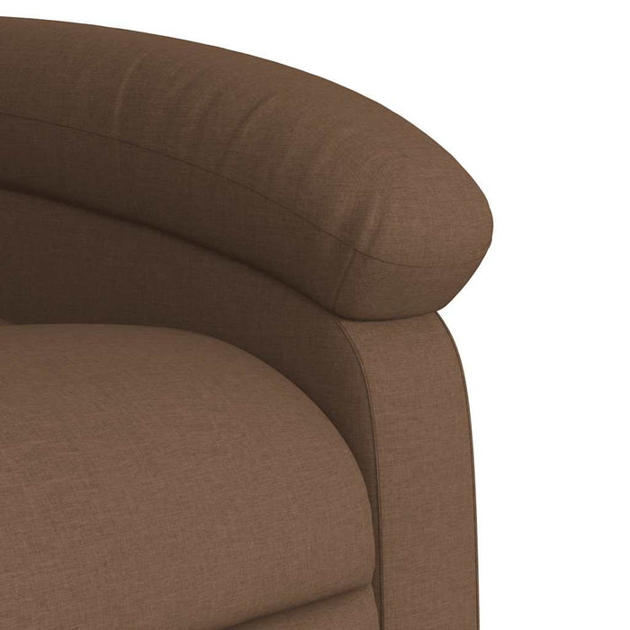 Fotoliu de masaj rabatabil, maro, material textil - WALTI WALTI