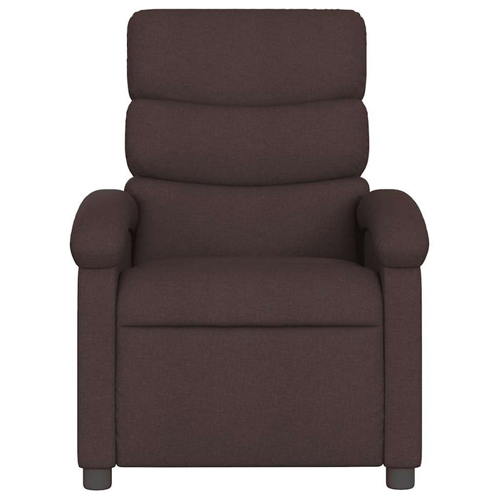 Fotoliu de masaj rabatabil, maro închis, material textil - WALTI WALTI