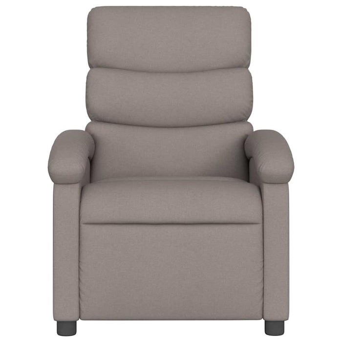 Fotoliu de masaj rabatabil, gri taupe, material textil WALTI